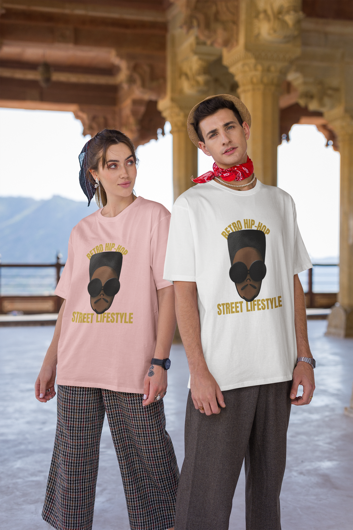 "Retro Hip Hop, Street Lifestyle" Oversized Unisex T-Shirt – Iconic Urban Vibes Edition