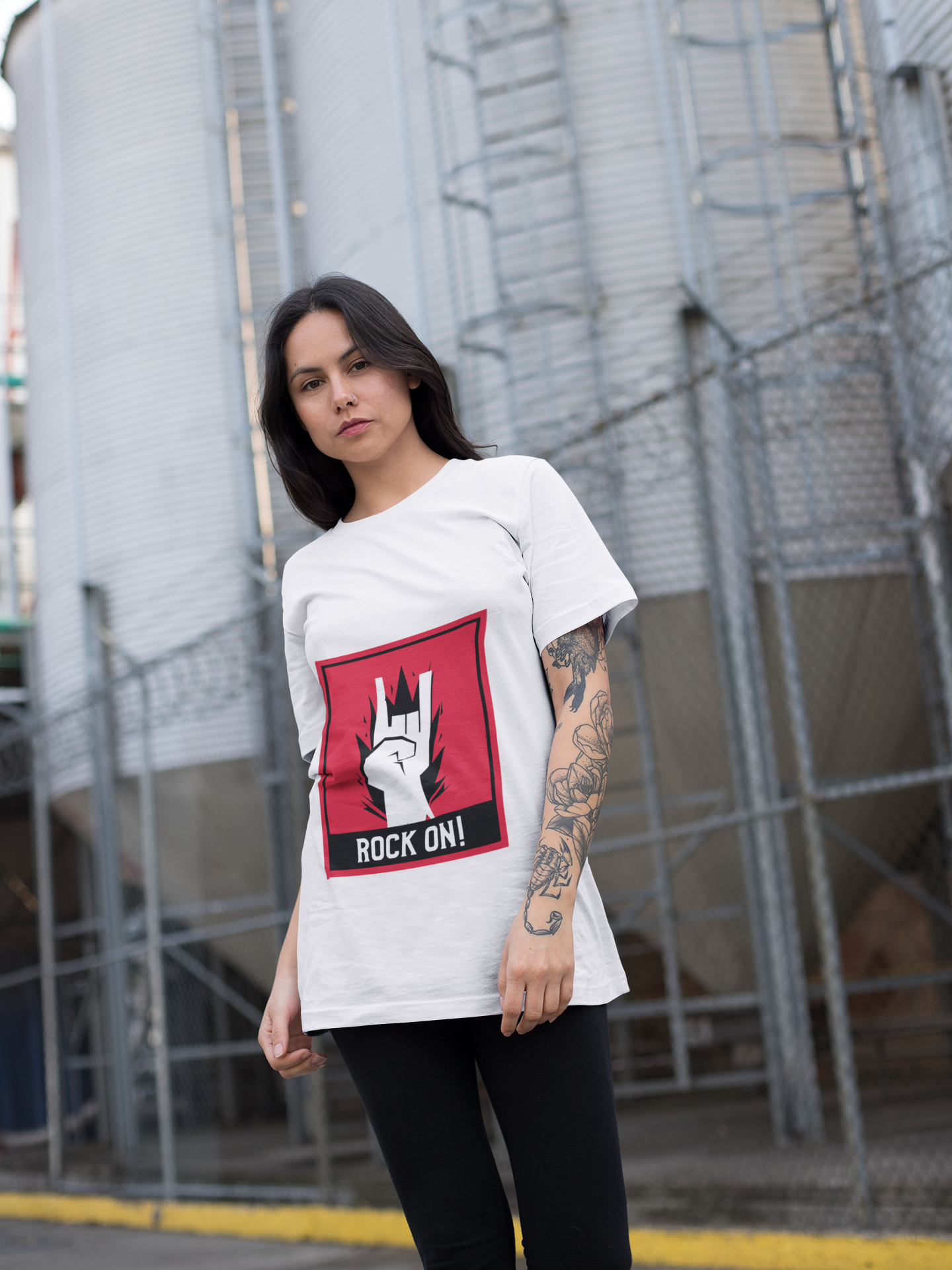 "Rock On" Unisex Oversized T-Shirt – Perfect for Music Lovers