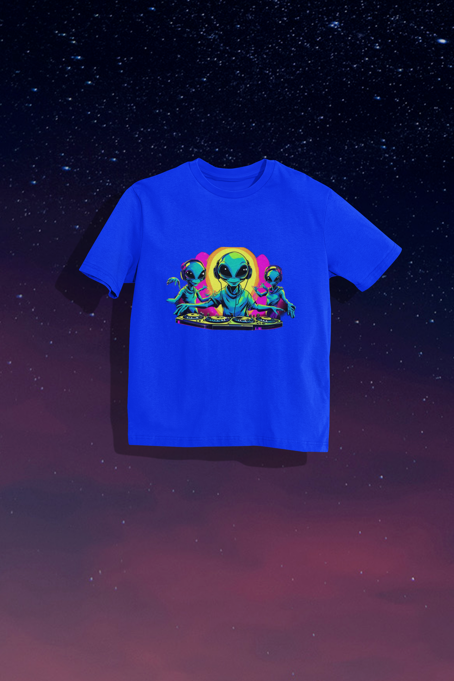 Alien Unisex T-Shirt For DJ Party Lovers, Premium Oversized T-Shirt For Men and Women