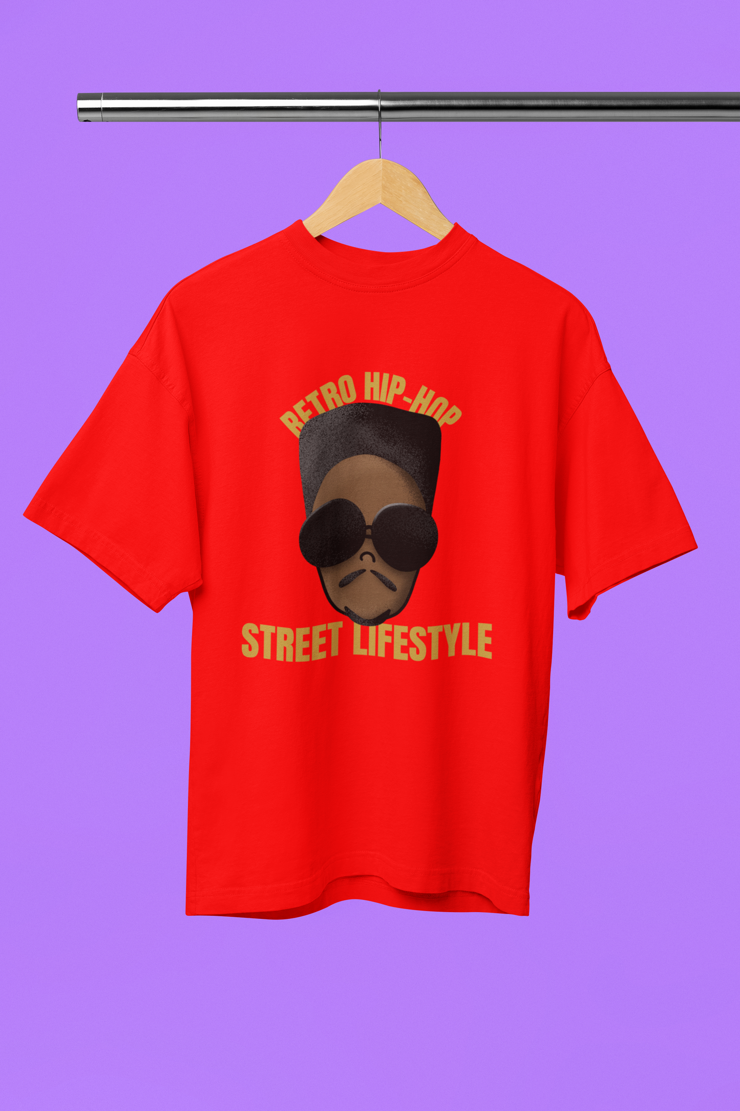 "Retro Hip Hop, Street Lifestyle" Oversized Unisex T-Shirt – Iconic Urban Vibes Edition