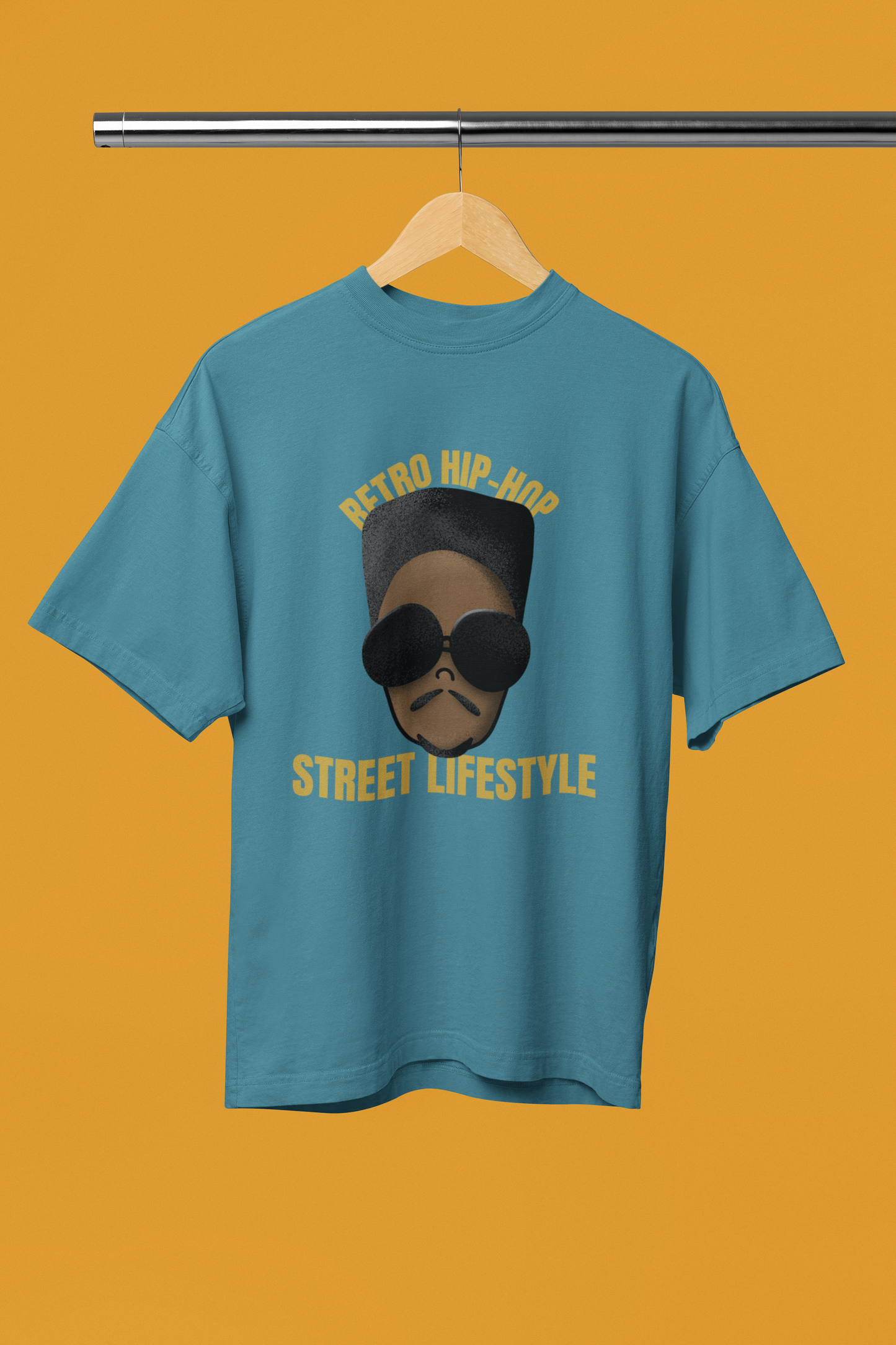 "Retro Hip Hop, Street Lifestyle" Oversized Unisex T-Shirt – Iconic Urban Vibes Edition
