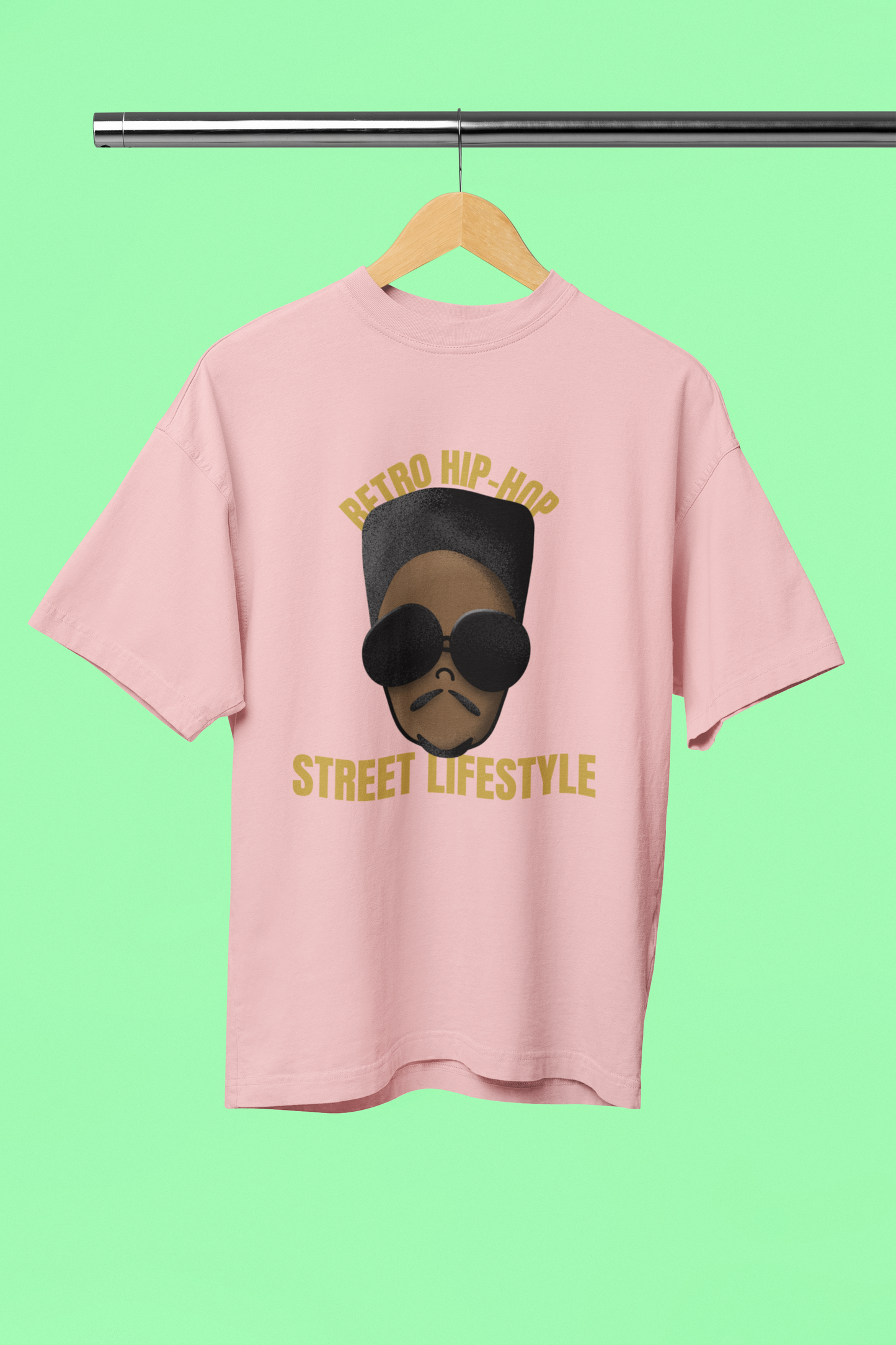 "Retro Hip Hop, Street Lifestyle" Oversized Unisex T-Shirt – Iconic Urban Vibes Edition