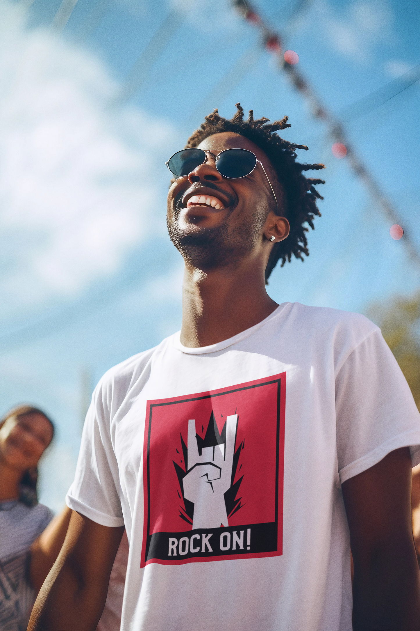 "Rock On" Unisex Oversized T-Shirt – Perfect for Music Lovers