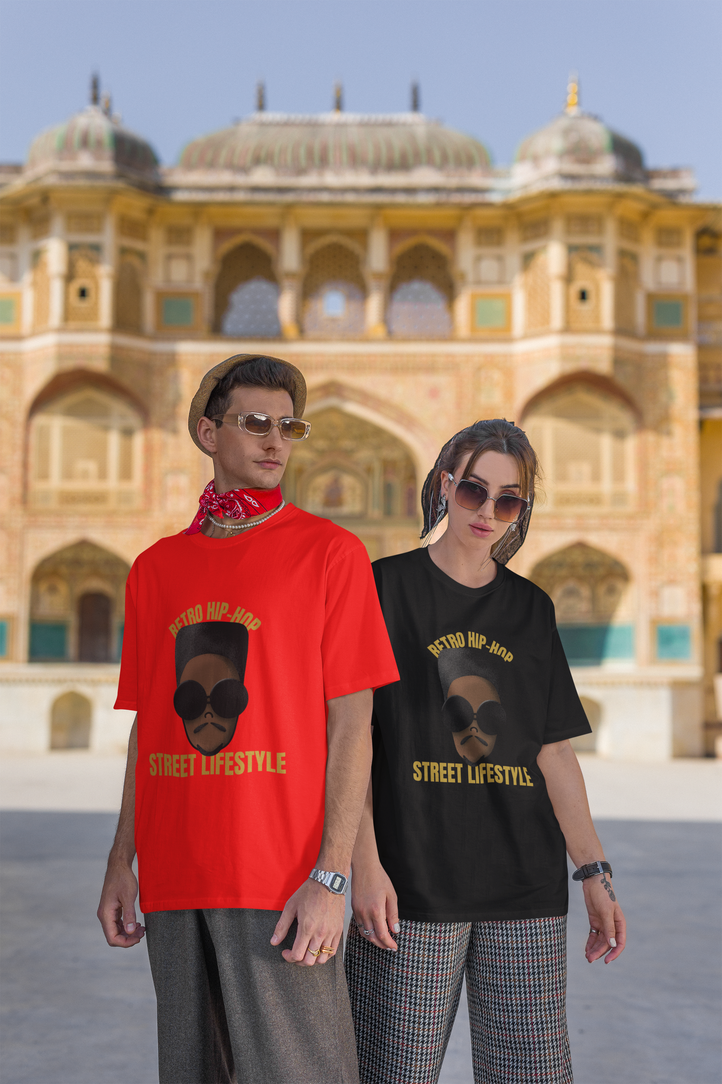"Retro Hip Hop, Street Lifestyle" Oversized Unisex T-Shirt – Iconic Urban Vibes Edition