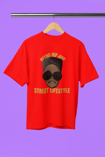"Retro Hip Hop, Street Lifestyle" Oversized Unisex T-Shirt – Iconic Urban Vibes Edition