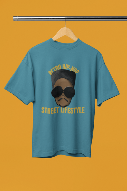 "Retro Hip Hop, Street Lifestyle" Oversized Unisex T-Shirt – Iconic Urban Vibes Edition