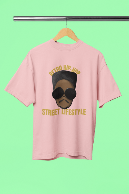 "Retro Hip Hop, Street Lifestyle" Oversized Unisex T-Shirt – Iconic Urban Vibes Edition
