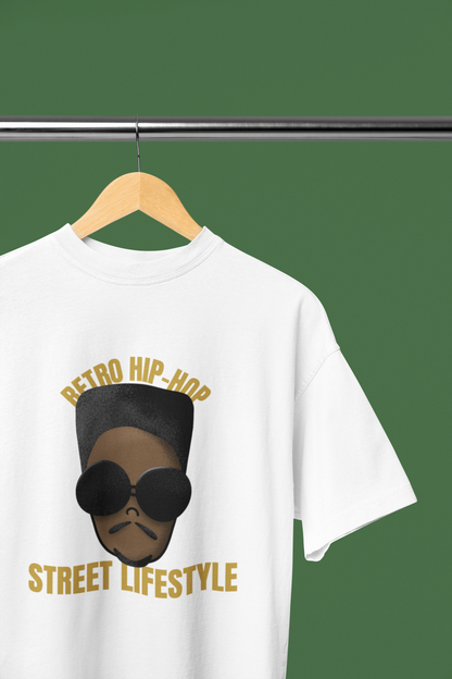 "Retro Hip Hop, Street Lifestyle" Oversized Unisex T-Shirt – Iconic Urban Vibes Edition