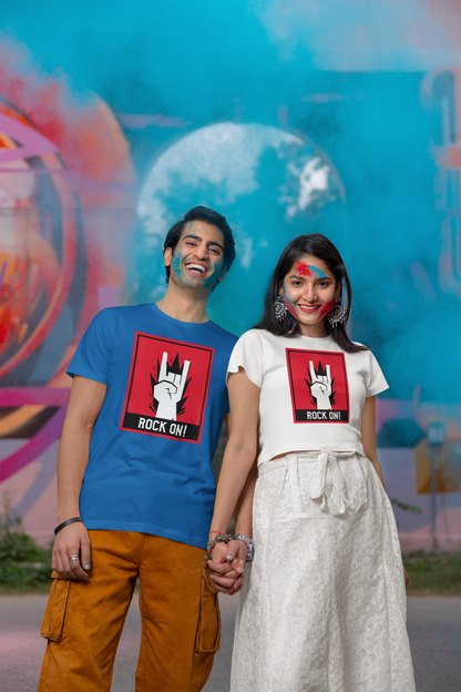 "Rock On" Unisex Oversized T-Shirt – Perfect for Music Lovers