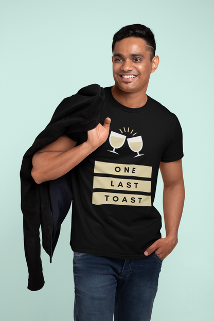 "One Last Toast" Oversized Unisex T-Shirt – Perfect for Party Lovers