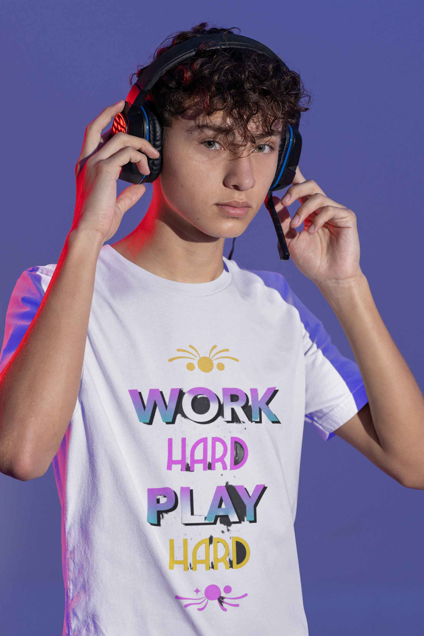 Work Hard Play Hard" Oversized Unisex T-Shirt – Perfect for Party Lovers