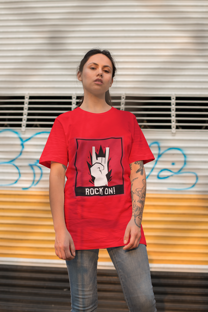 "Rock On" Unisex Oversized T-Shirt – Perfect for Music Lovers